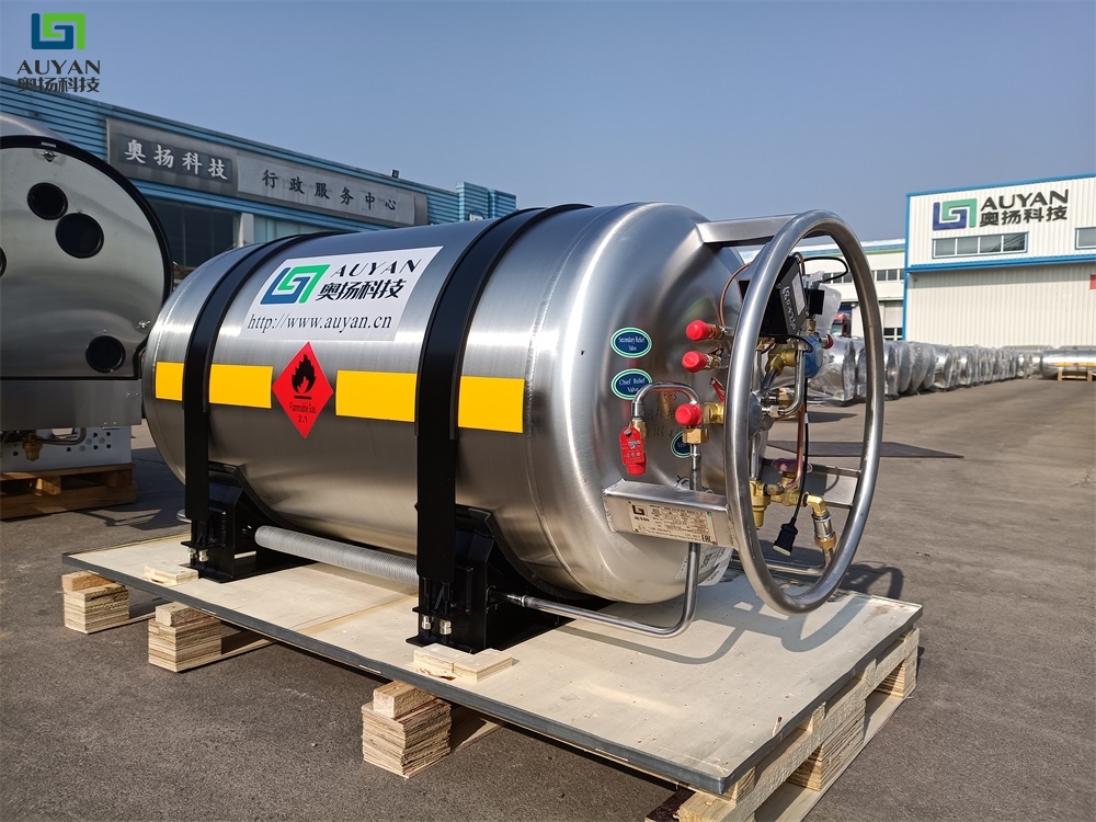 Контейнер для хранения Криогенный жидкий азот Автоцистерны СПГ Топливо Сосуд высокого давления Газовый баллон