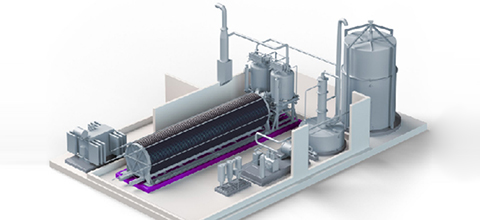 Интегрированное оборудование для производства водорода с водородной реакцией H2
