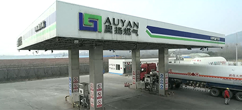 Prefabricated Space Frame Steel Structure LNG Cryogenic Gas Station